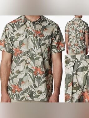 Columbia Men's Silver Ridge Utility Lite, Ancient Fossil Floriculture, 4X Big